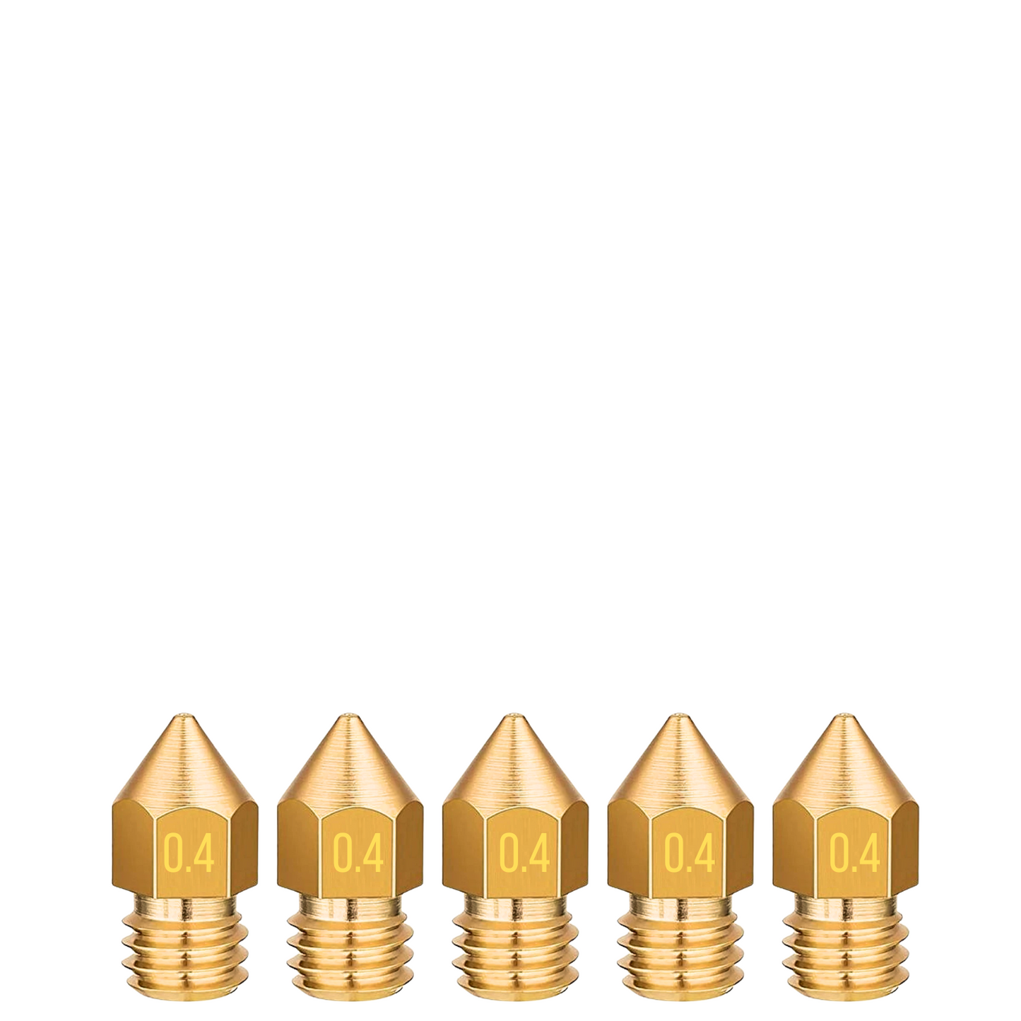 KIT 5 BICOS CREALITY ENDER 3 / 5 / 6 / CR 10 / CR 6 NOZZLE