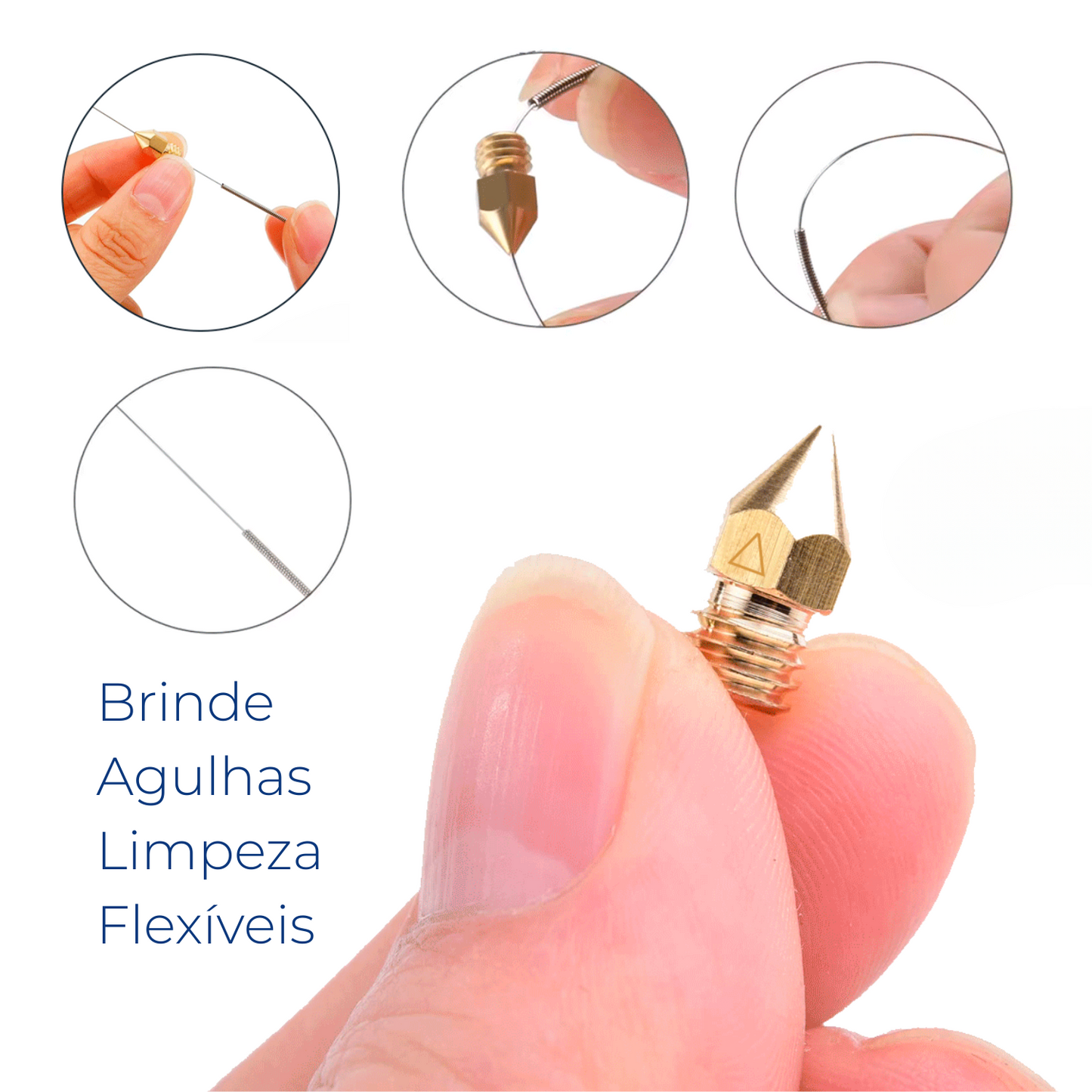 KIT 5 BICOS CREALITY ENDER 5 PLUS NOZZLE IMPRESSAO 3D UPPER